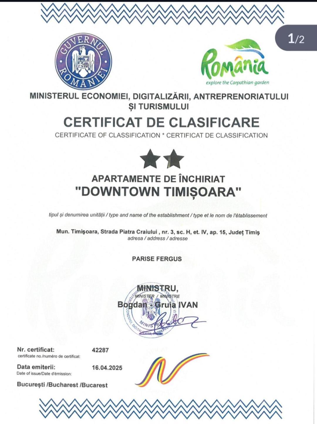 Ferienwohnung Down Town Timişoara Exterior foto